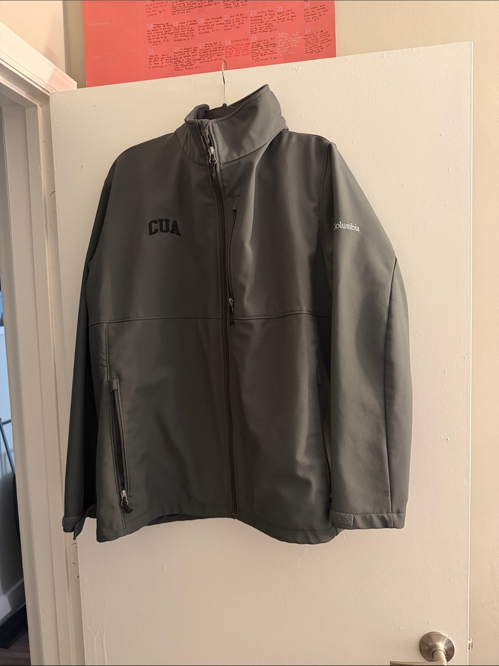 Columbia Catholic University of America Dark Gray Lightweight Softshell Jacket